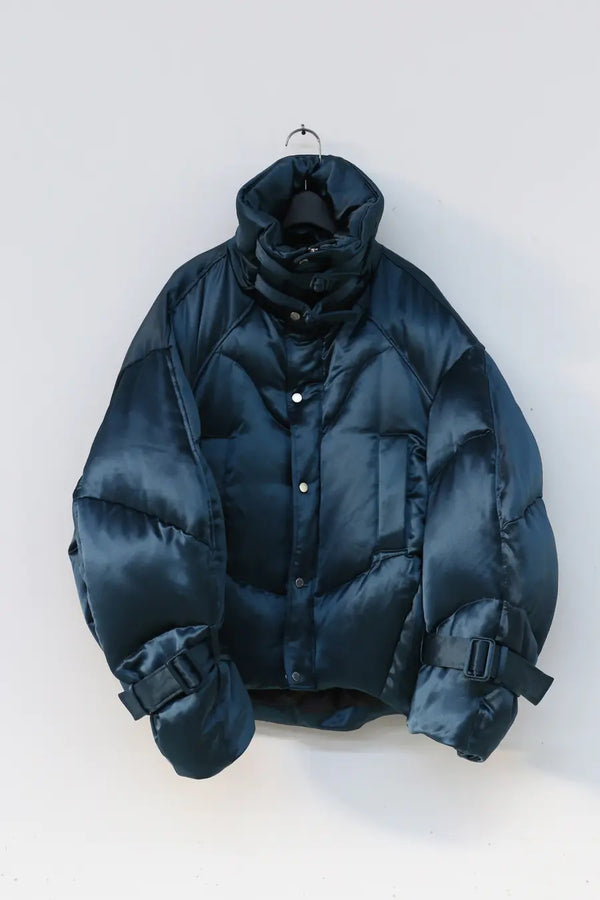 Chenpeng blue high neck down jacket cp20awj011